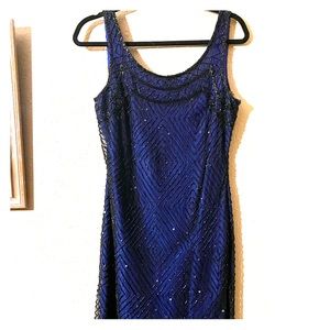 Beautiful Beaded Laurence Kazar Cocktail Dress